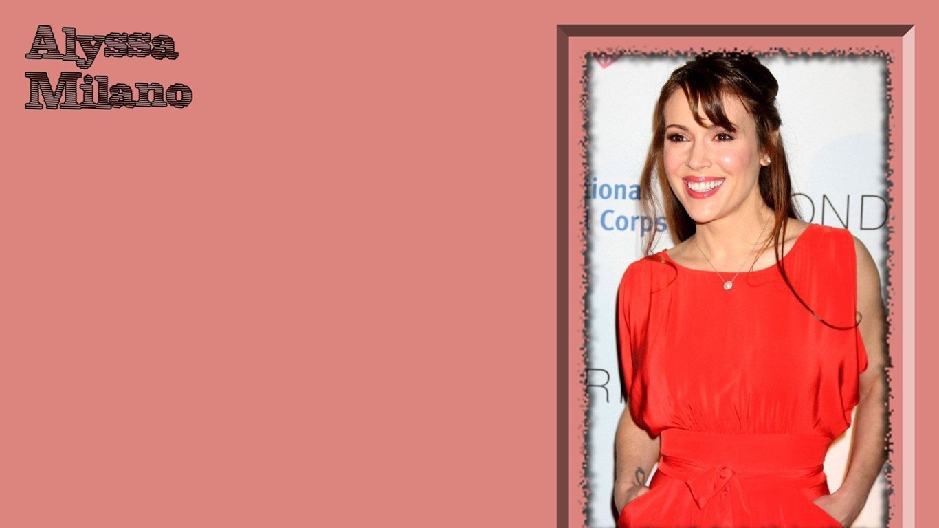 Alyssa Milano #042 - 1366x768 Wallpapers Pictures Photos Images
